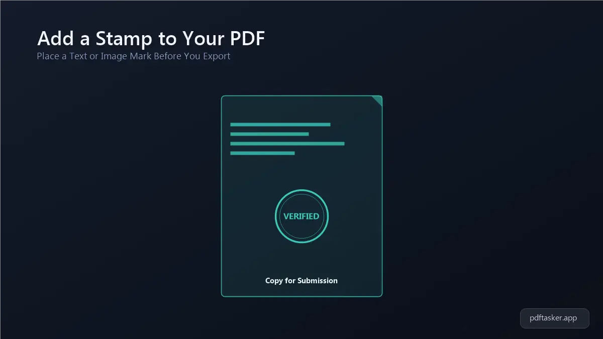 PDF 문서 한쪽 구석에 원본대조필 도장 이미지가 찍히는 모습