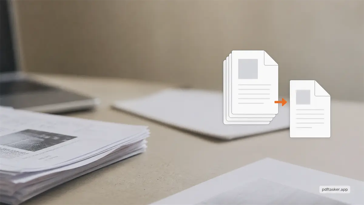 Espacio local en el navegador para extraer páginas seleccionadas de un PDF grande