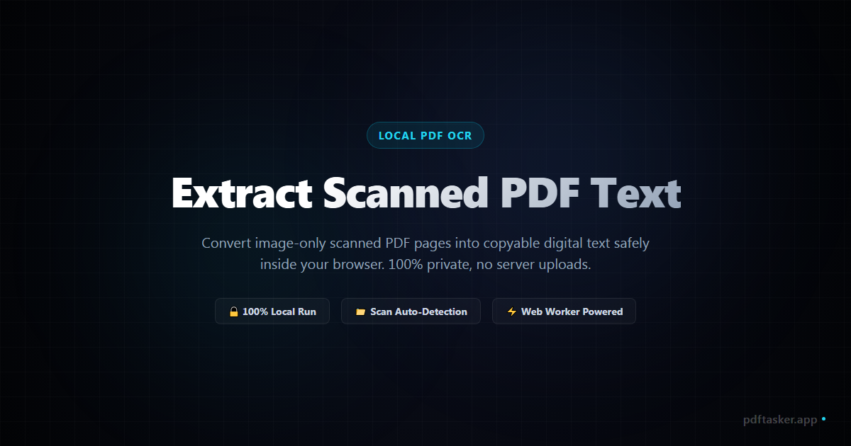 Cómo extraer texto de PDFs escaneados en línea y gratis (OCR local)